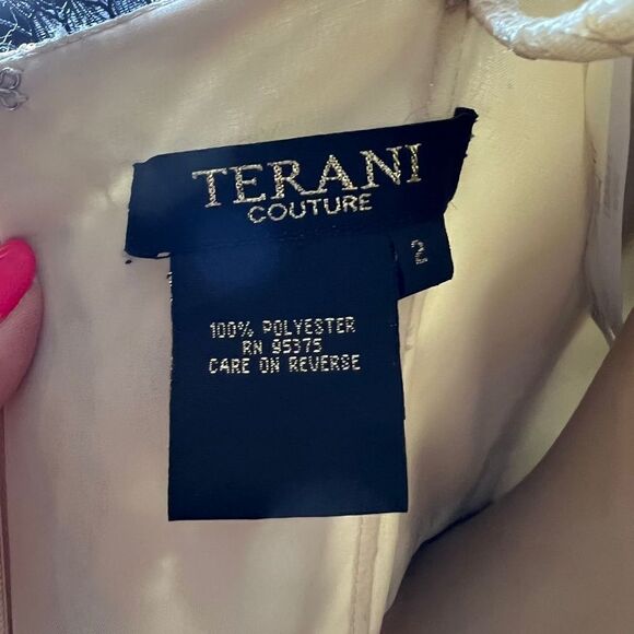 NWT Terani Couture Lace Sweetheart Gown Prom - Picture 14 of 16